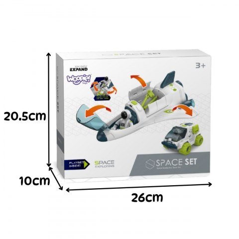 WOOPIE Zestaw Kosmiczny Prom i Łazik Space Set