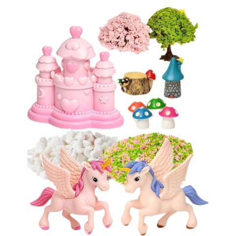 Zestaw Kreatywny Terrarium Jednorożce Lampka Nocna Sterowanie Głosem DIY