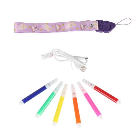 Aparat fotograficzny cyfrowy natychmiastowy 16x wkłady mazaki fioletowy