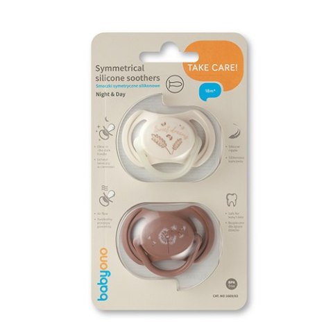B.O.1669/03 Smoczki symetryczne silikonowe 18m+