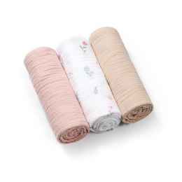 B.O. 828/01 Pieluszki muślinowe marszczone różowe