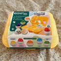 WOOPIE Układanka Sorter Montessori Dopasuj Kształty Wesołe Kurczaczki Jajka 6szt