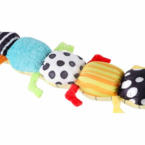 Zabawka interaktywna sensoryczna dla niemowląt gąsienica pluszowa muzyczna