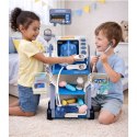 Zestaw Małego Doktora Wózek Medyczny RTG EKG Światła Niebieski 16 el.