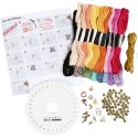 Zestaw do plecenia bransoletek Kumihimo