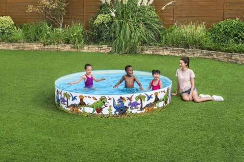 Basen rozporowy Dinozaury dla dzieci 3+ BESTWAY 244x46cm Winyl + PCV