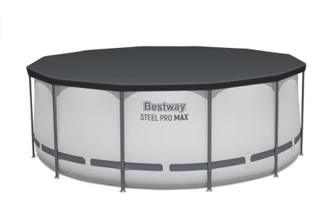 Basen stelażowy Steel Pro MAX 366x122 12FT BESTWAY 5w1 + Drabinka + Pokrywa + Pompa Filtr