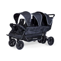 Childhome Wózek sześcioosobowy Sixseater Black