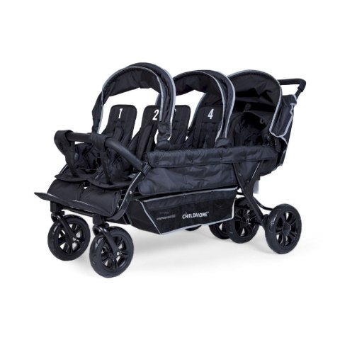 Childhome Wózek sześcioosobowy Sixseater Black
