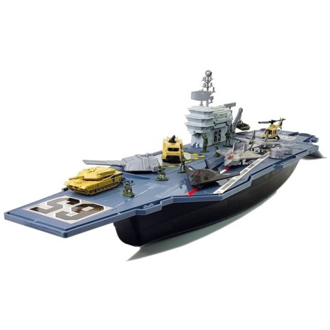 Statek Lotniskowiec Wojskowy z Pojazdami 86cm