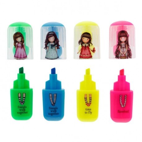 Zakreślacze mini 4 szt santoro - gorjuss friends walk SANTORO LONDON