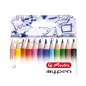 Zestaw trójkątnych kredek x 12 szt. my.pen HERLITZ