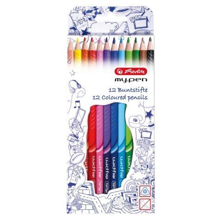 Zestaw trójkątnych kredek x 12 szt. my.pen HERLITZ