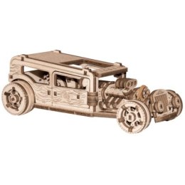 Drewniane puzzle mechaniczne 3d wooden.city - samochód hot rod WOODEN CITY