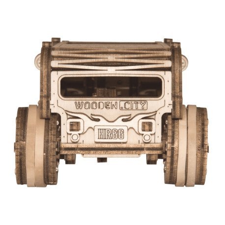 Drewniane puzzle mechaniczne 3d wooden.city - samochód hot rod WOODEN CITY