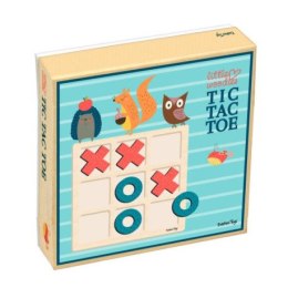 Gra logiczna, kółko i krzyżyk, little woodies BARBO TOYS