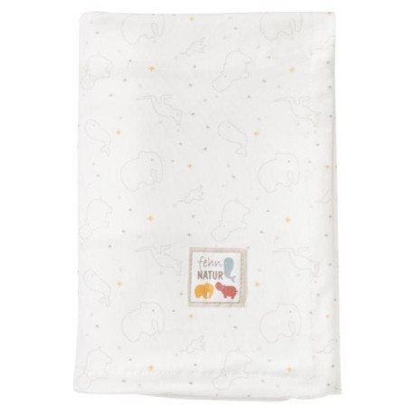 Kocyk z dżerseju, hipopotam, z kolekcji: natura FEHN