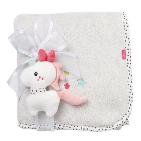 Kocyk z maskotką jednorożec z kolekcji: aiko i FEHN