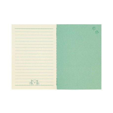 Mały zeszyt - koty - feline fine (green) SANTORO LONDON