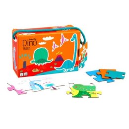 Moje pierwsze puzzle, 3 układanki, 6, 9, 12 el., dinozaur BARBO TOYS