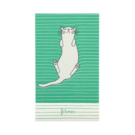 Notes - koty - feline fine - bold green SANTORO LONDON