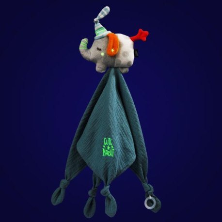 Pierwsza przytulanka świecąca w ciemności, słoń z FEHN