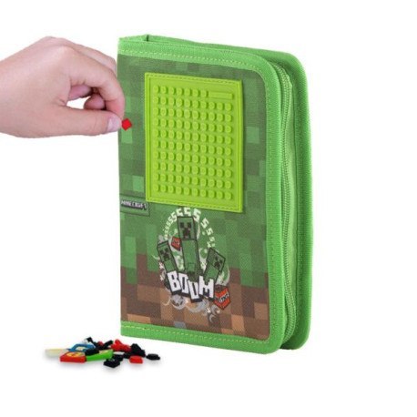 Piórnik szkolny na suwak, pixie crew, minecraft PIXIE