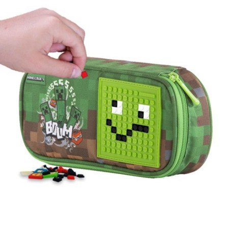 Piórnik szkolny na suwak, pixie crew, minecraft PIXIE