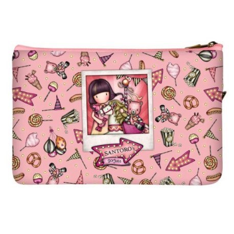 Piórnik z kieszonką, kosmetyczka, saszetka - carousel SANTORO LONDON