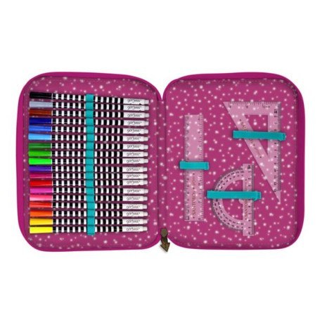 Podwójny piórnik z wyposażeniem- gorjuss - fireworks SANTORO LONDON