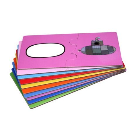 Puzzle, naucz się kształtów, zestaw 10 układanek, BARBO TOYS