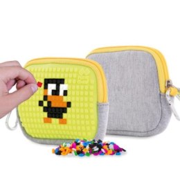 Saszetka na suwak, kosmetyczka, pixie crew, szara, neonowy żółty PIXIE