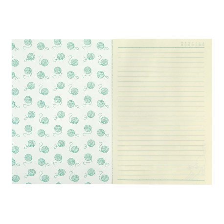 Średni zeszyt - koty - feline fine (bold green) SANTORO LONDON