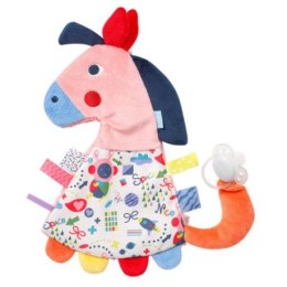 Szmatka sensoryczna, szeleścik z uchwytem do smoczka, konik z FEHN