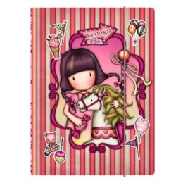 Teczka zamykana na gumkę - gorjuss - fairground - carousel SANTORO LONDON