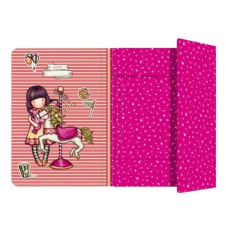 Teczka zamykana na gumkę - gorjuss - fairground - carousel SANTORO LONDON