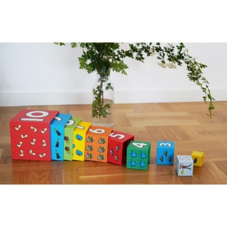 Wieża kartonowa, piramida, 10 klocków, pippi langstrumpf BARBO TOYS