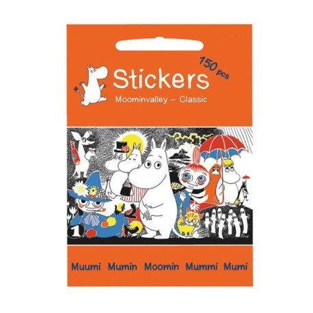 Zestaw naklejek, 150 szt., dolina muminków, BARBO TOYS