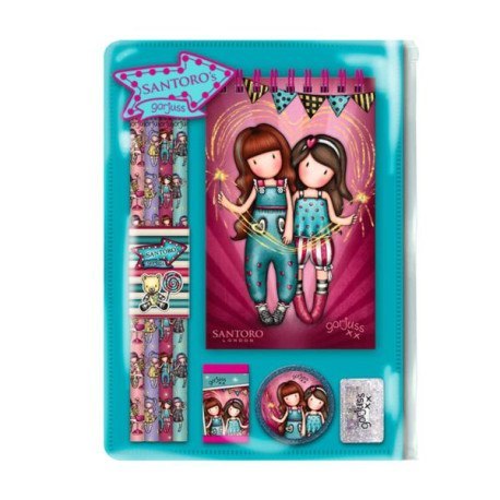 Zestaw przyborów szkolnych - gorjuss - fairground -fireworks SANTORO LONDON