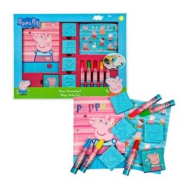 Duże stemple, flamastry, naklejki, zestaw kreatywny, świnka peppa CS ENTERTAINMENT GROUP