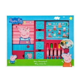 Duże stemple, flamastry, naklejki, zestaw kreatywny, świnka peppa CS ENTERTAINMENT GROUP