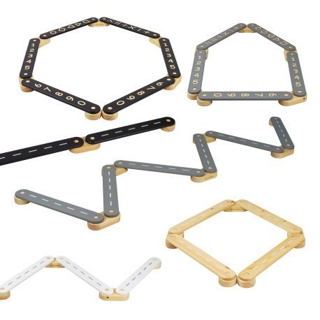 Meowbaby ścieżka sensoryczna drewniana, balance b MEOWBABY