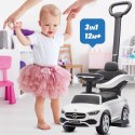 Jeździk pchacz chodzik dla dziecka Mercedes C-Class z popychaczem i podnóżkiem biały
