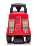 Pojazd jeździk dla dziecka na roczek, pchacz Mercedes Antos straż pożarna dźwięki czerwony