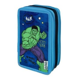 Potrójny piórnik z wyposażeniem, avengers Undercover