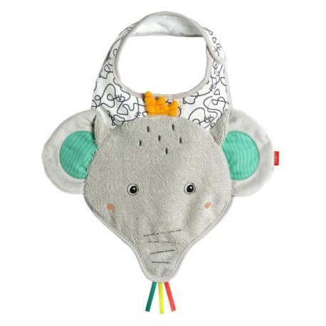 Śliniak na rzep, słoń z kolekcji: dobabydoo FEHN