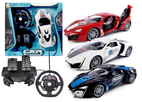 ARTYK 179846 Auto zdalnie sterowane z kierownicą i pedałami mix