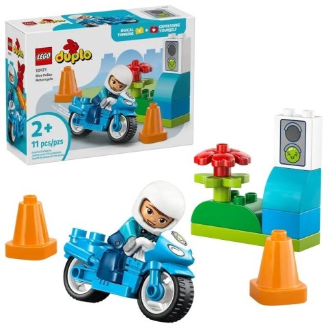 DUPLO NIEBIESKI MOTOCYKL POLIC
