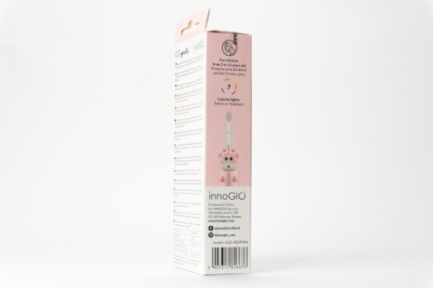 INNOGIO GIO-450PINK Soniczna szczoteczka dla dzieci GIOgiraffe różowa