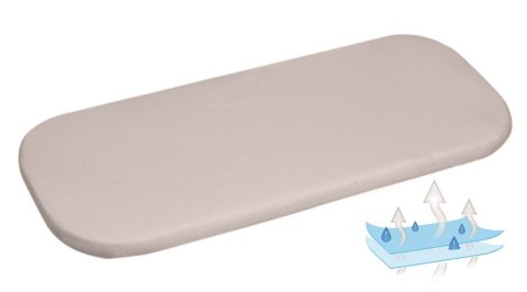 MATEX Prześcieradło nieprzemakalne jersey 40/50x80/90 do łóżeczka piccolo [TB0359_42] szary